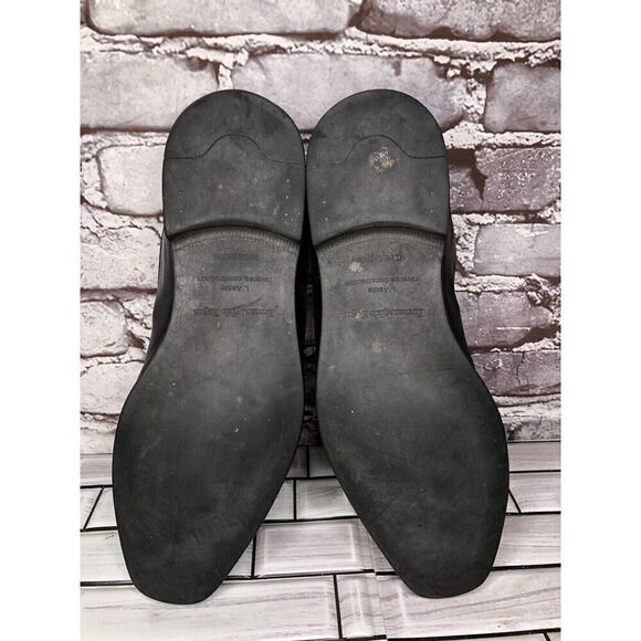 Ermenegildo Zegna Black Leather Square Toe Loafers Dress Shoes Men Sz 8.5M US/42 main image 9